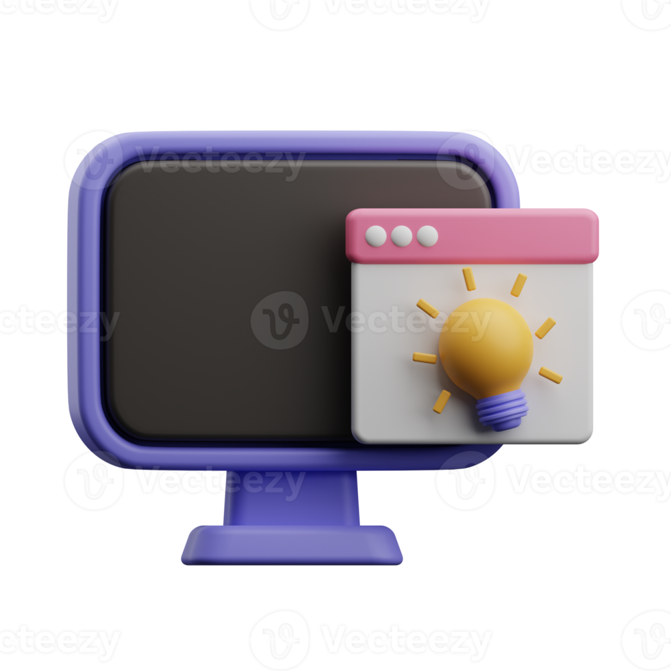 graphic designer idea illustration 3d png