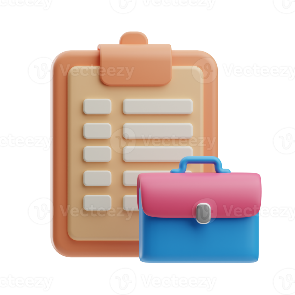 office work illustration 3d png