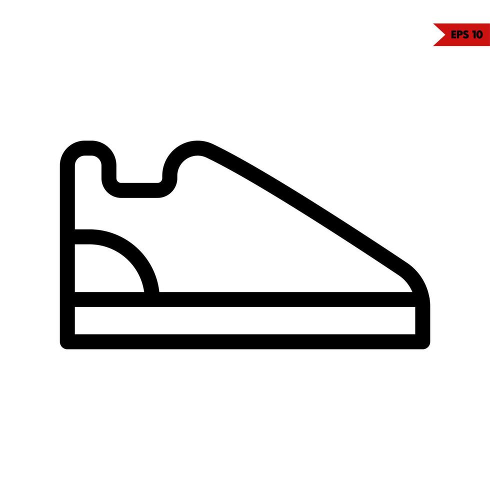 shoes line icon vector