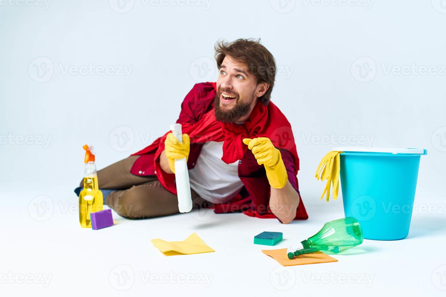 cleaner washes floors service housework hygiene lifestyle chores photo