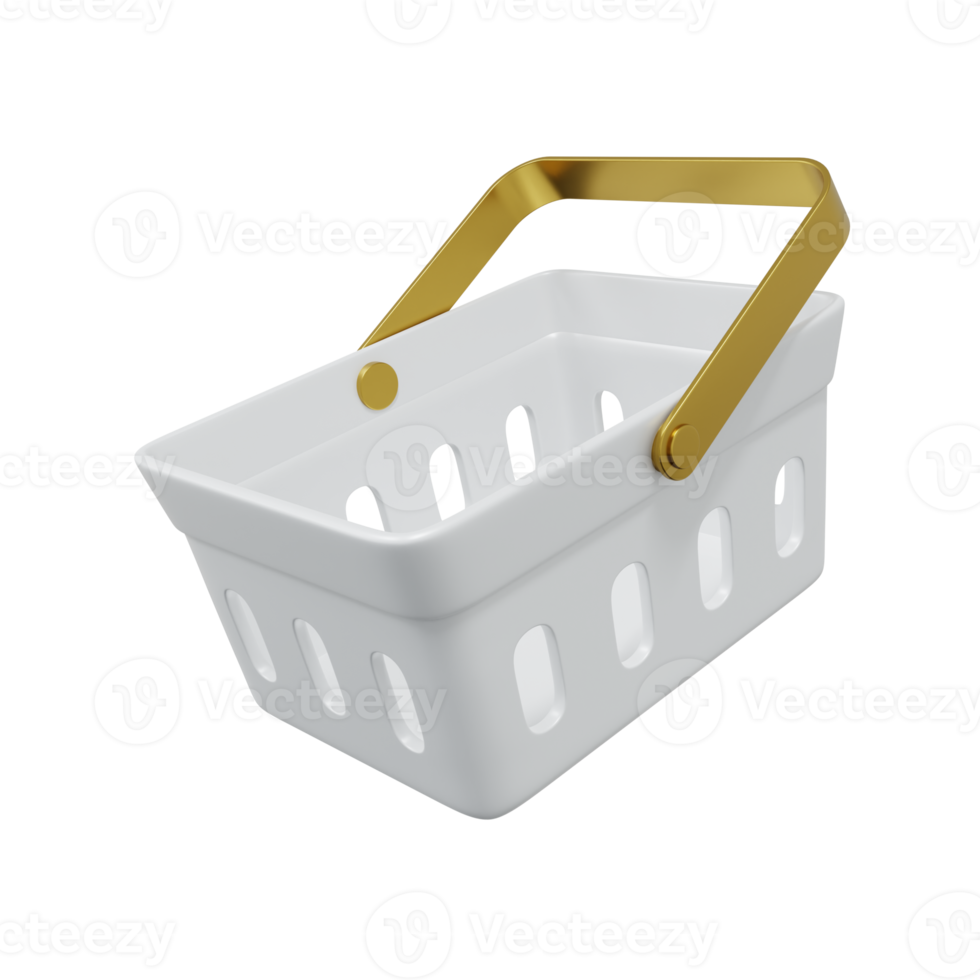 3d illustration of islamic shopping cart png
