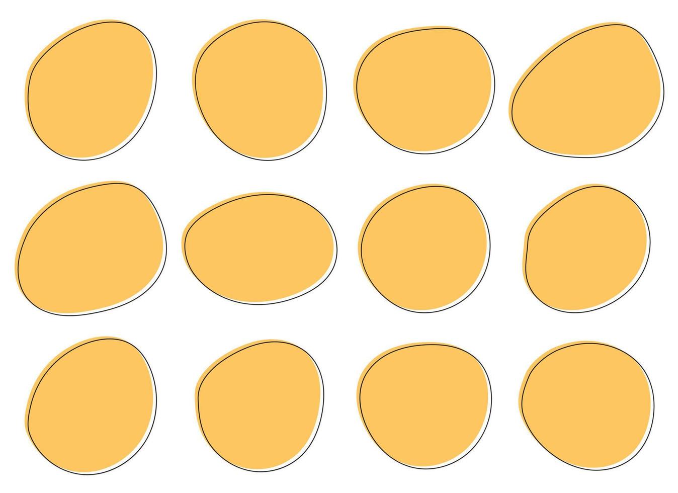 Color blob banner vector illustration isolated on white