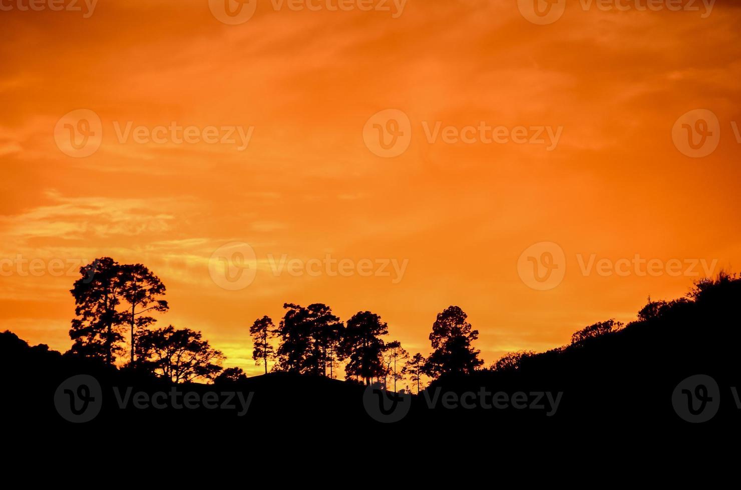 Colourful sky at sunset photo