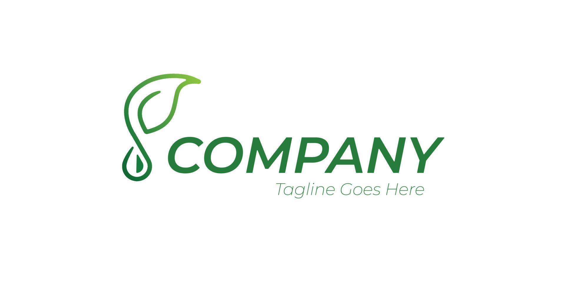 Leaf And Oil Company Logo vector