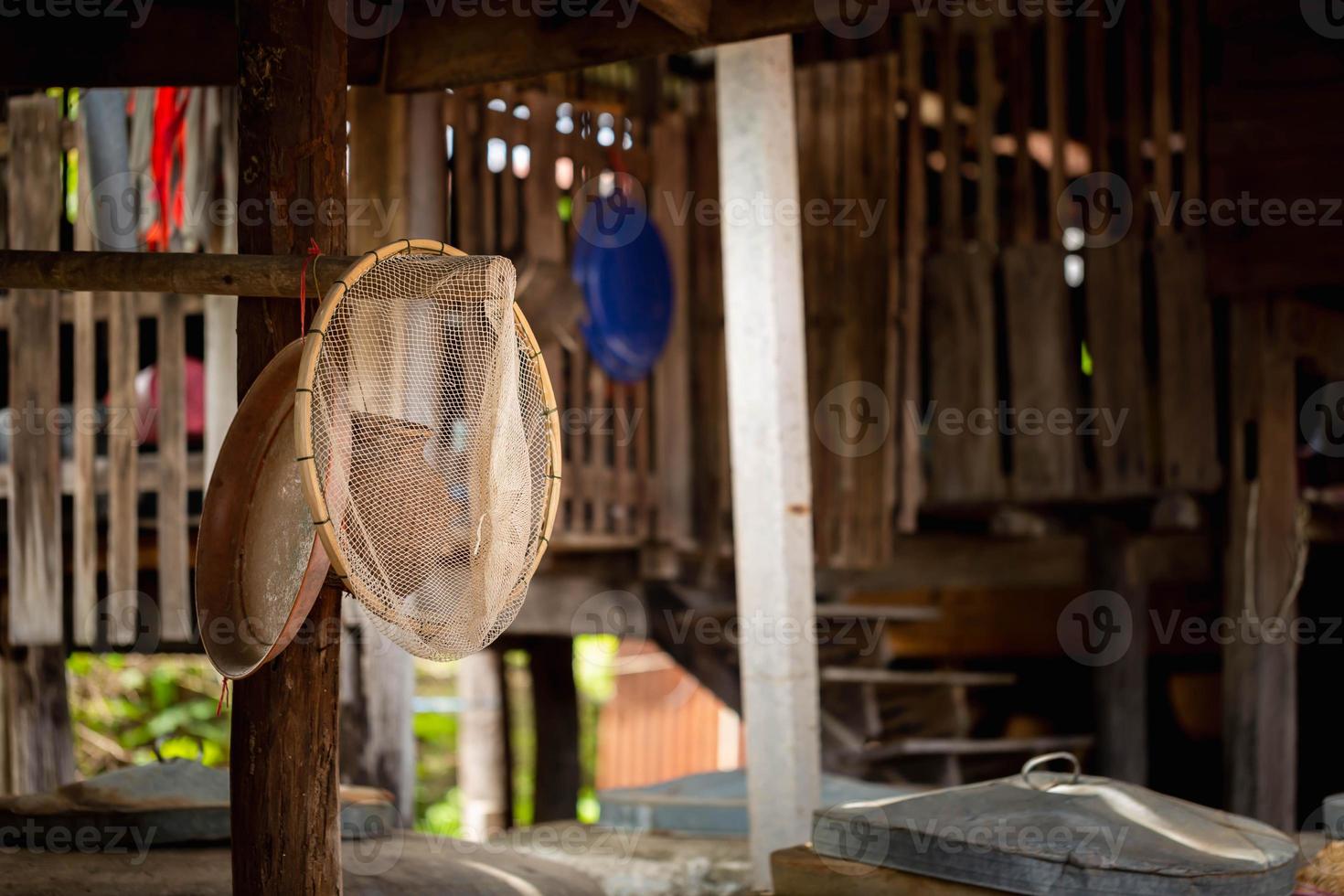 Old Thailand Country House Retro Style, Local house country style photo
