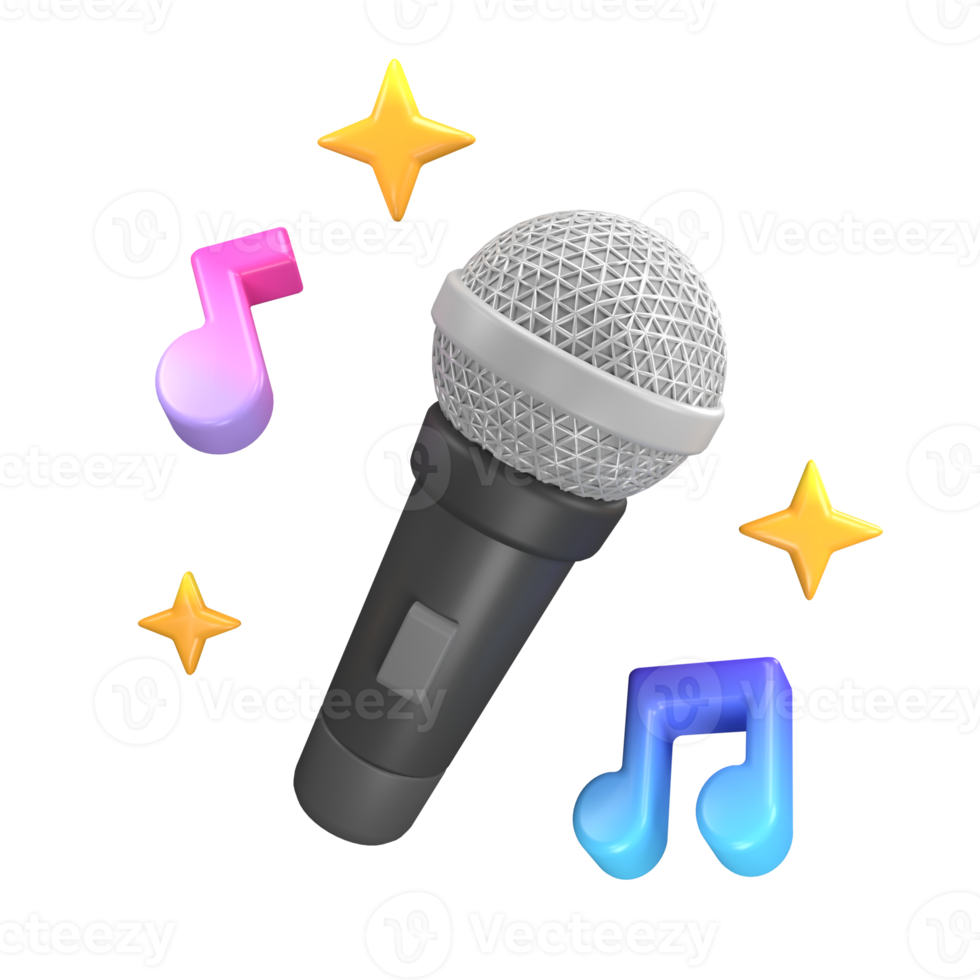 Karaoke 3d Illustration png