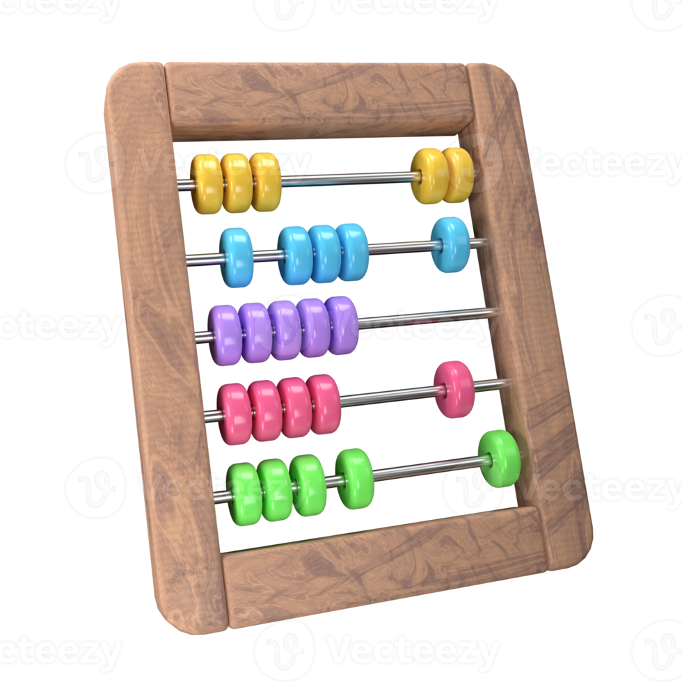 abacus 3d illustration png