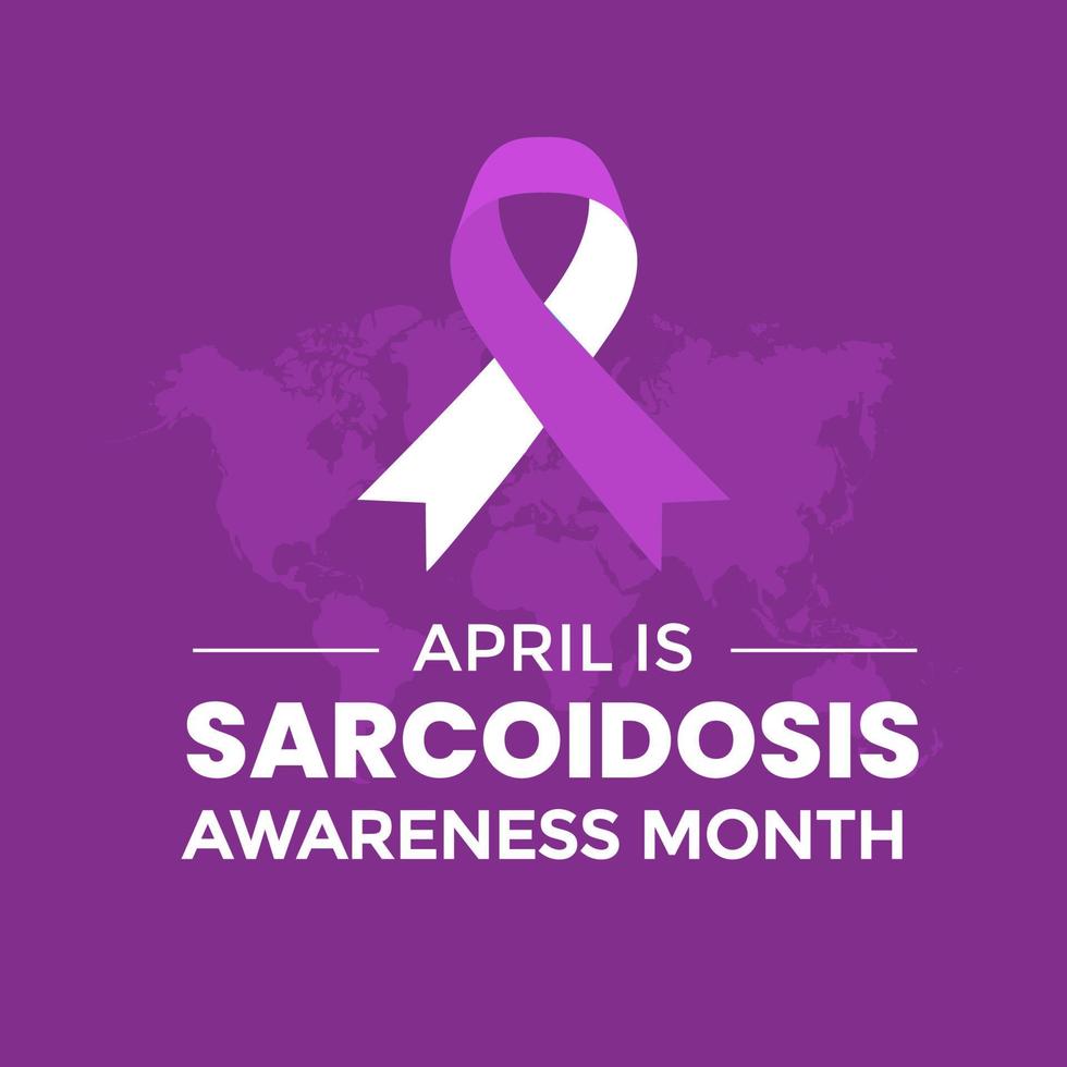 Sarcoidosis Awareness Month background or banner design template