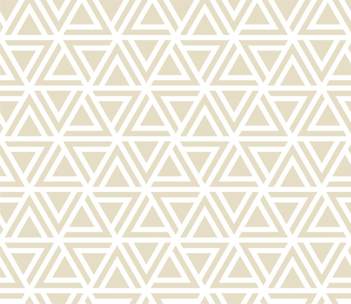 White triangles on a beige background vector