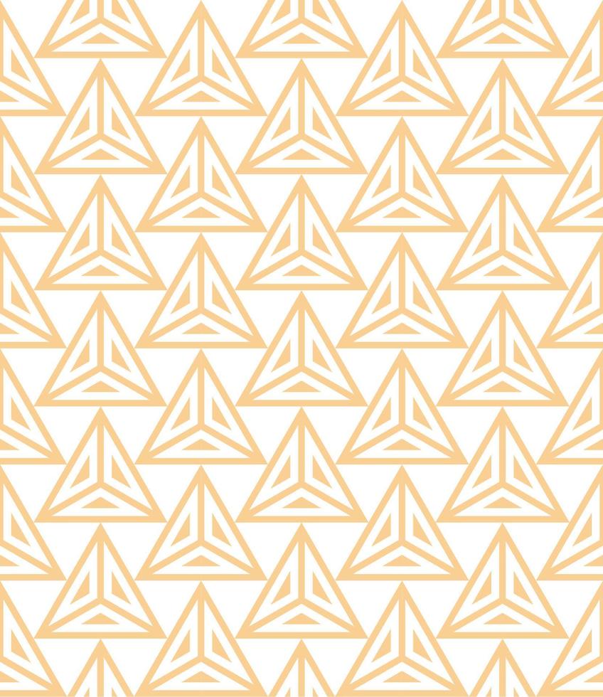 A seamless pattern with the image of a triangle vector