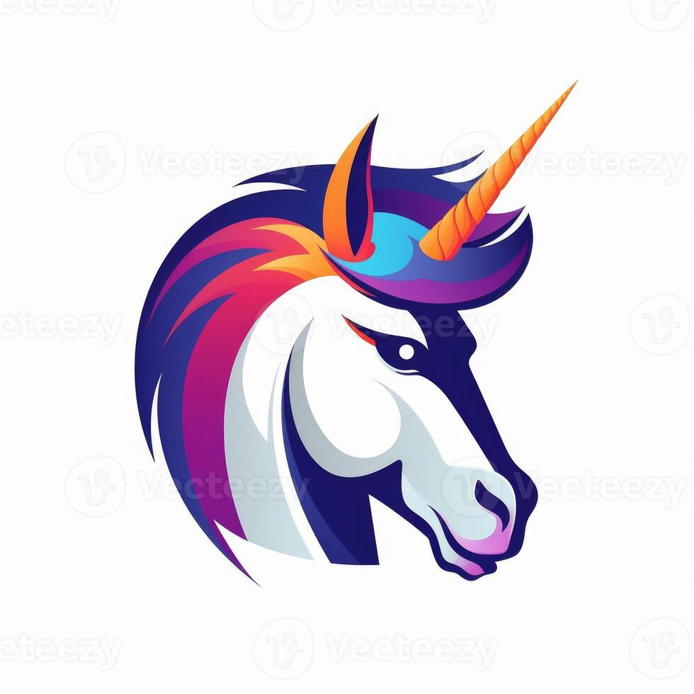 Unicorn Head Logo Stock Photos, Images and Backgrounds for Free Download