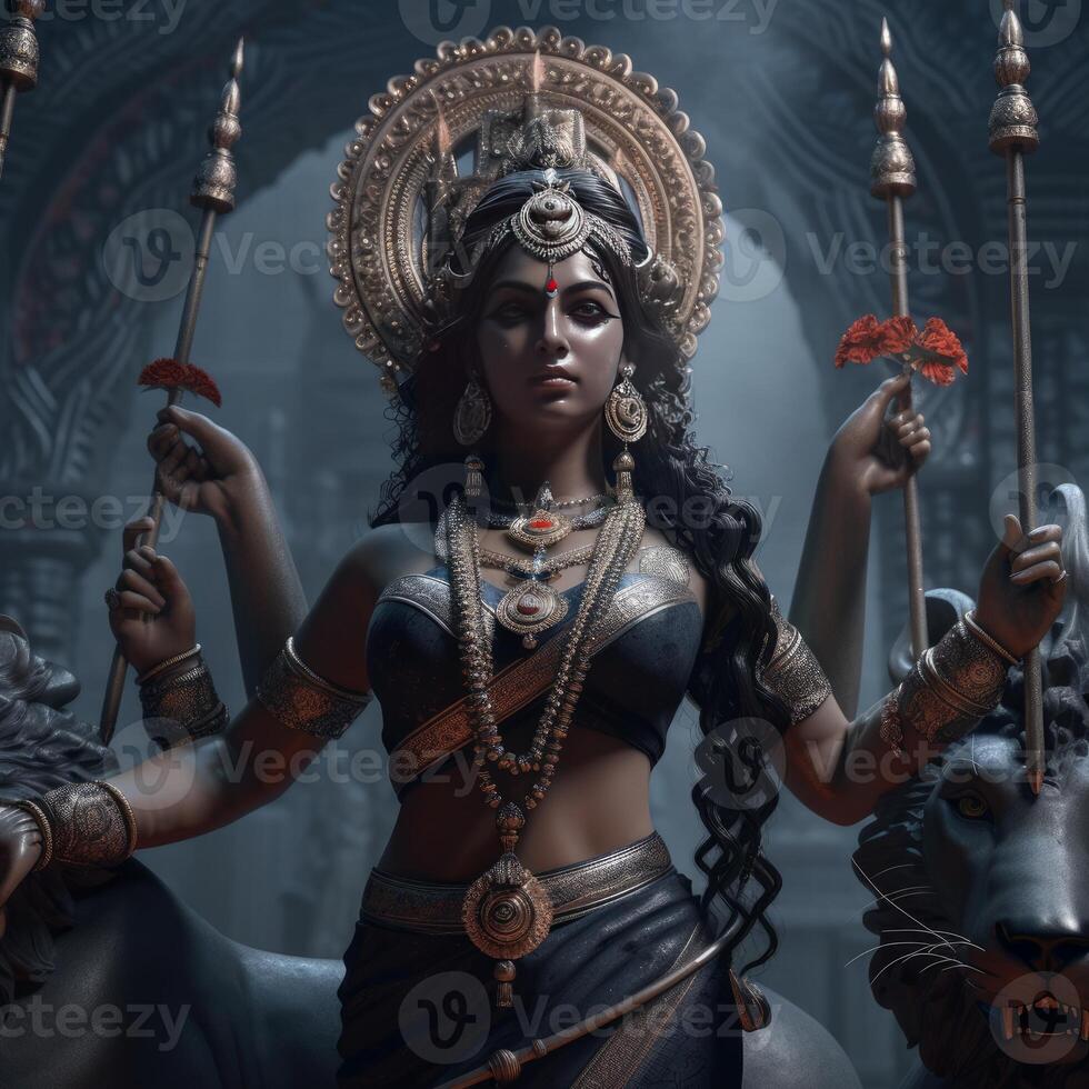 famous hindu goddess kali mata photo