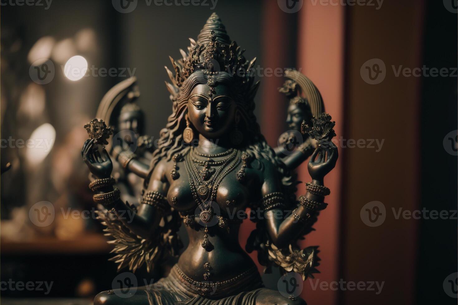 laxmi statue aesthetic photo