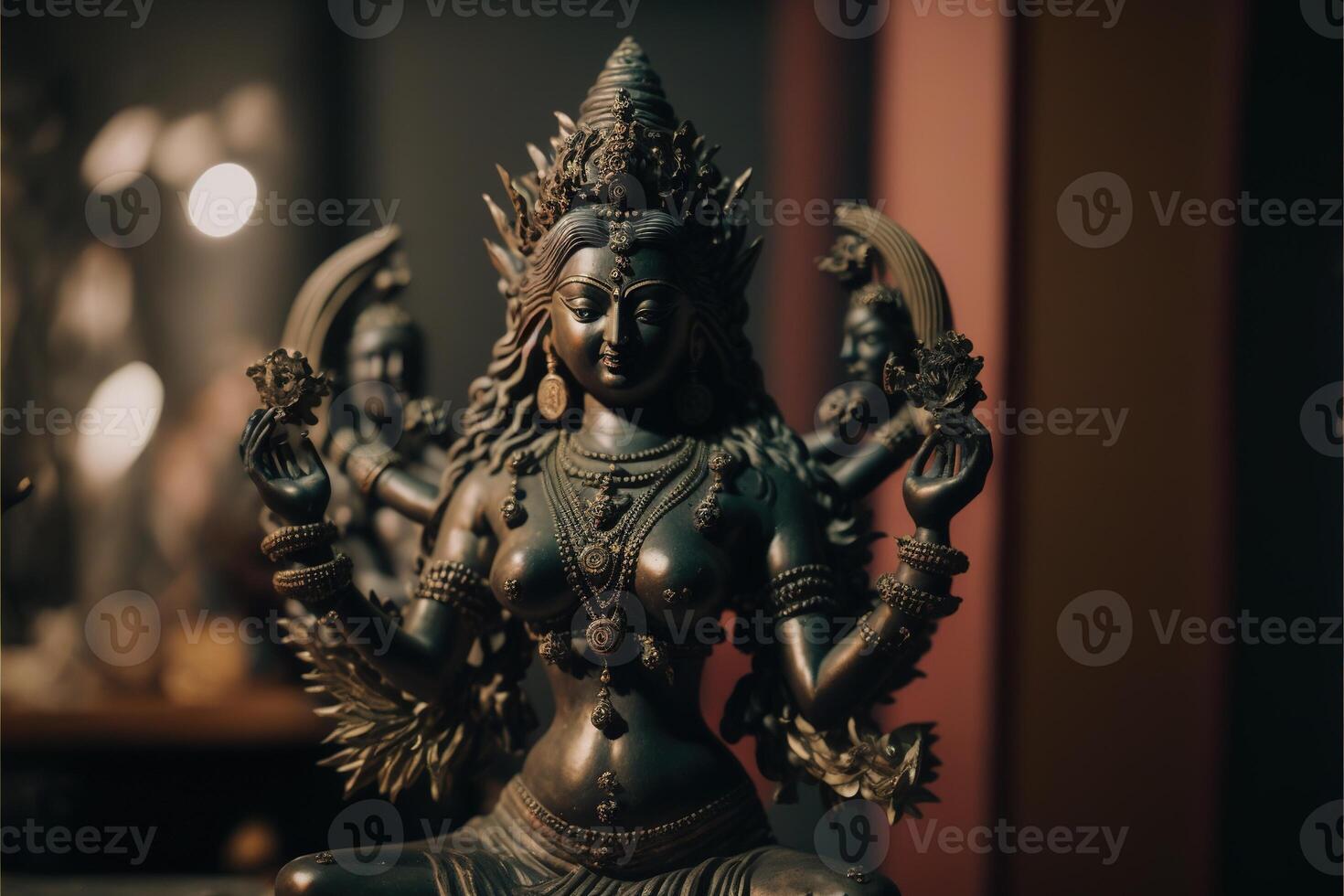 laxmi statue Generative AI photo