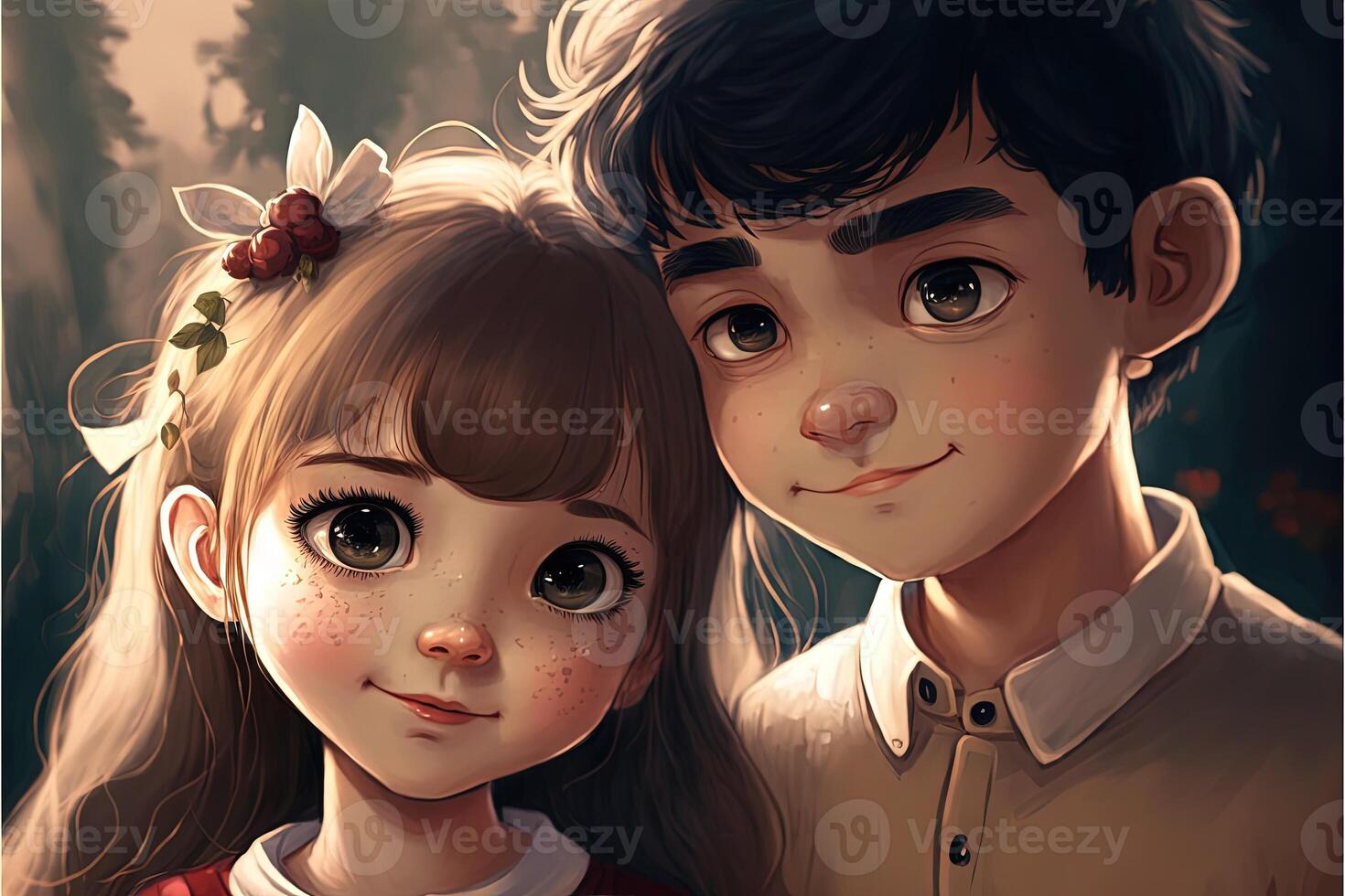 Cartoon Cute Girl Boy Background Cartoon Cute Girl Background Image And  Wallpaper for Free Download