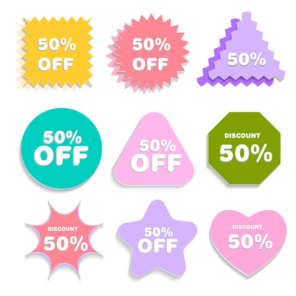 discount tag sale banner vector illustration