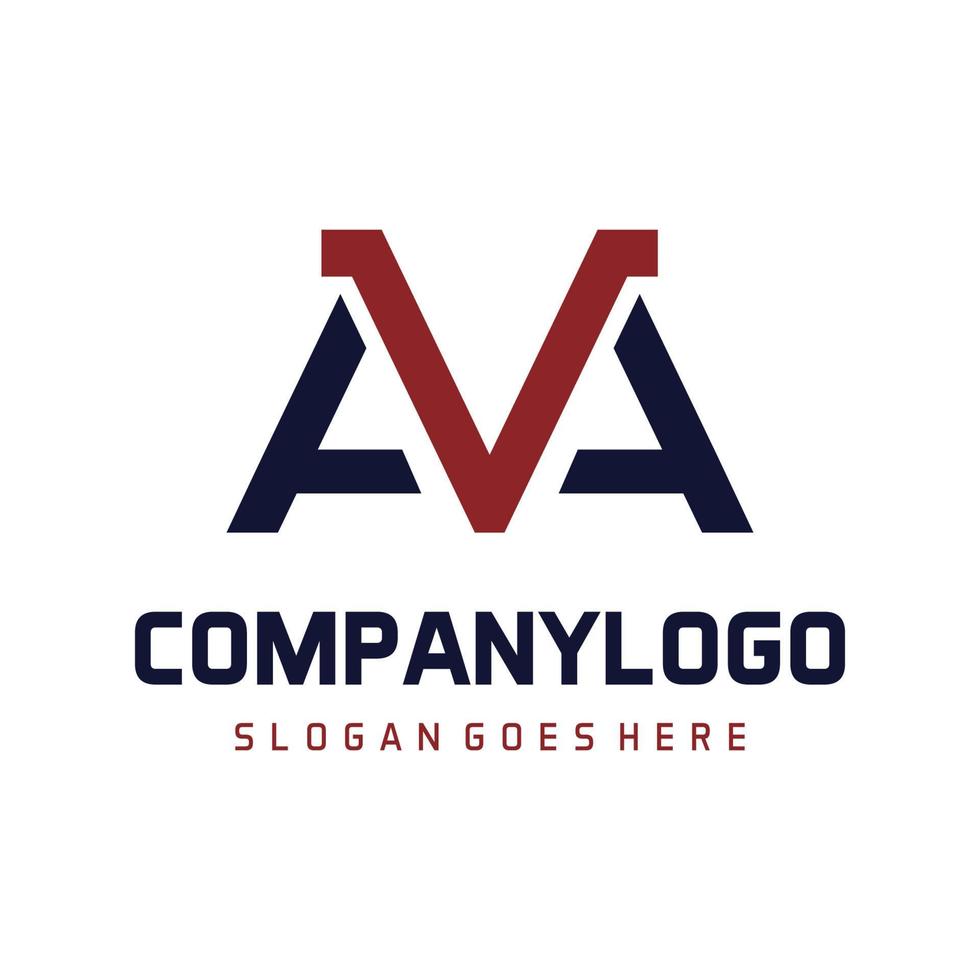 letter ava logo concept deign vector