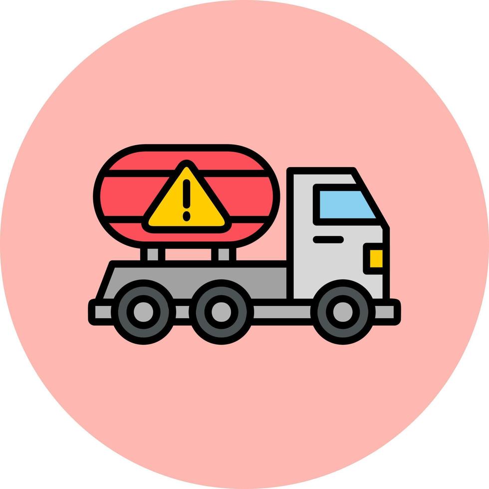 precaución camión vector icono