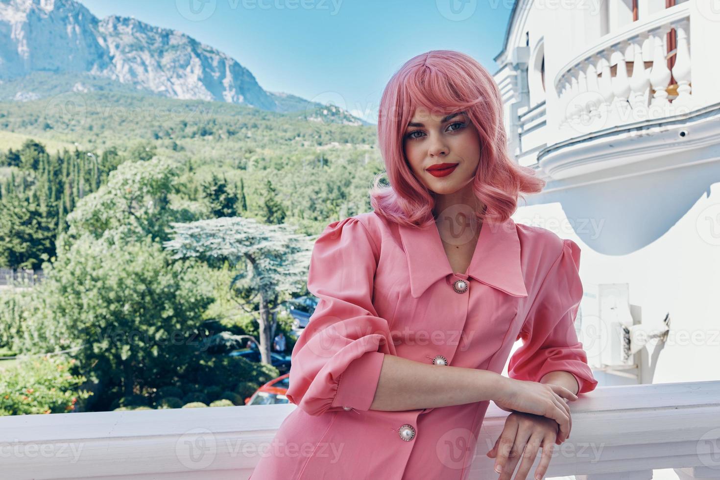 portrait of a woman charm vacation sun nature Relaxation concept photo