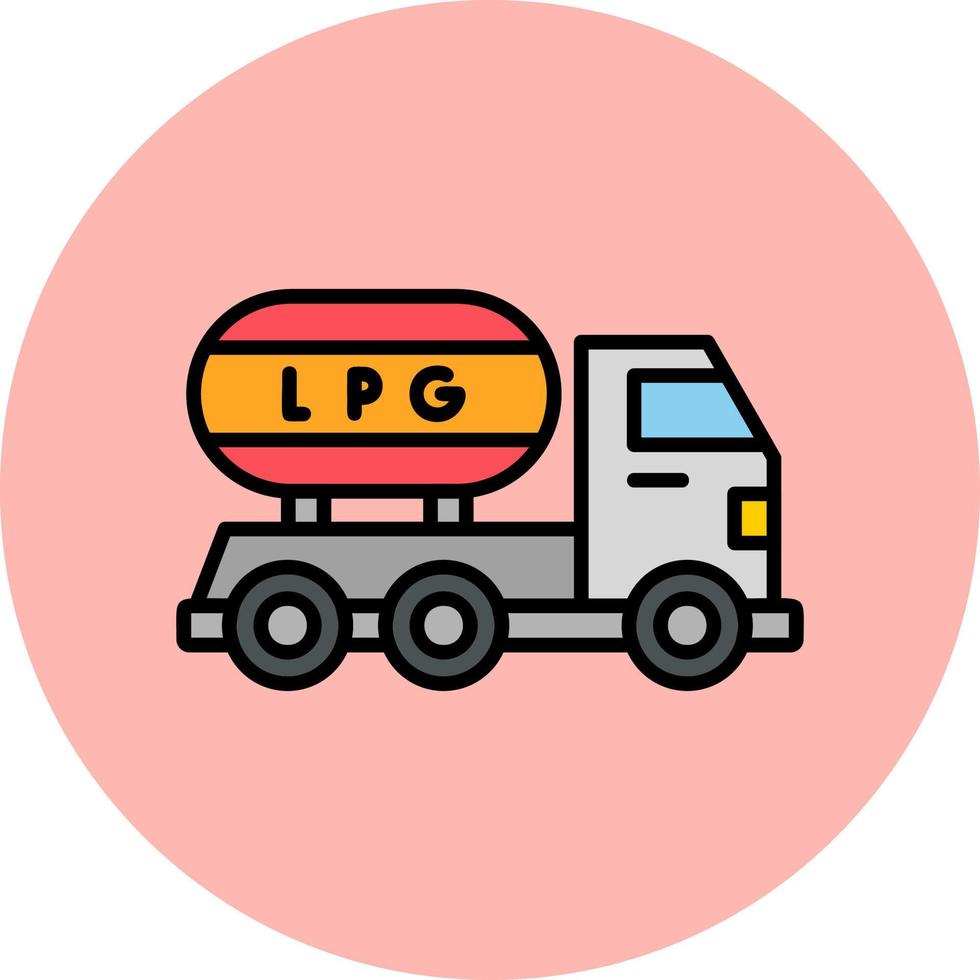 Gas Truck Vector Icon