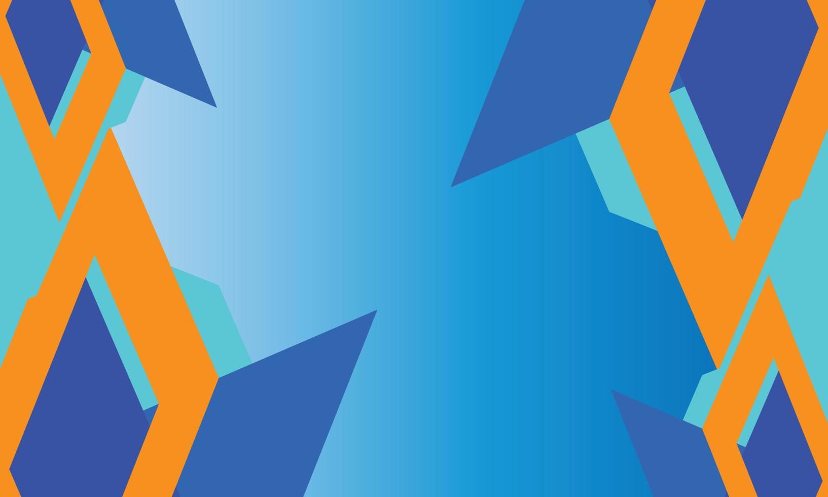 Abstract geometric background with blue and orange colors. Modern colorful abstract background design. Blue and orange geometric abstract background vector