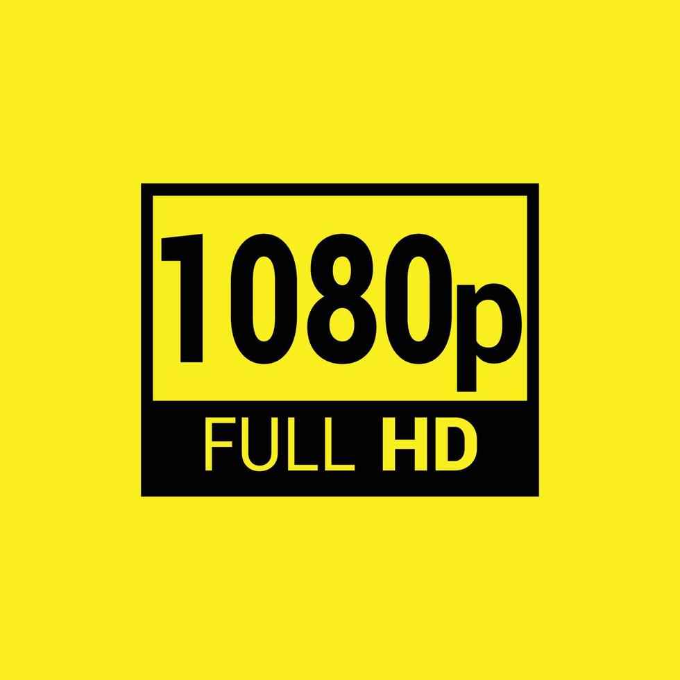 1080p lleno hd vector