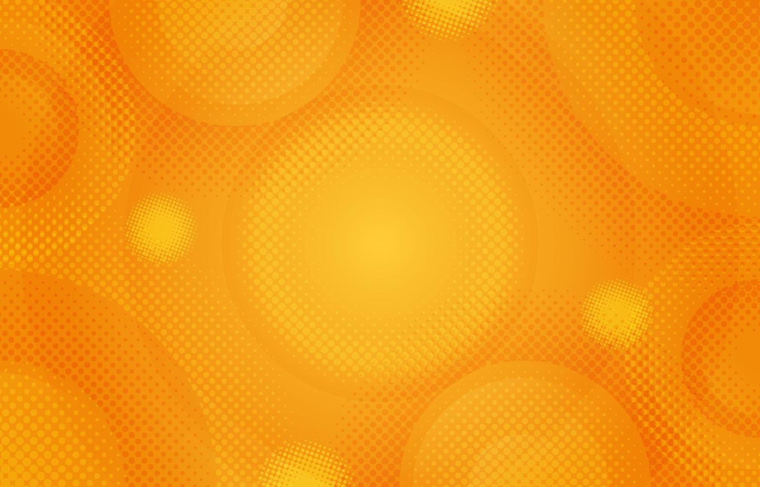 Abstract Orange Halftone Background vector