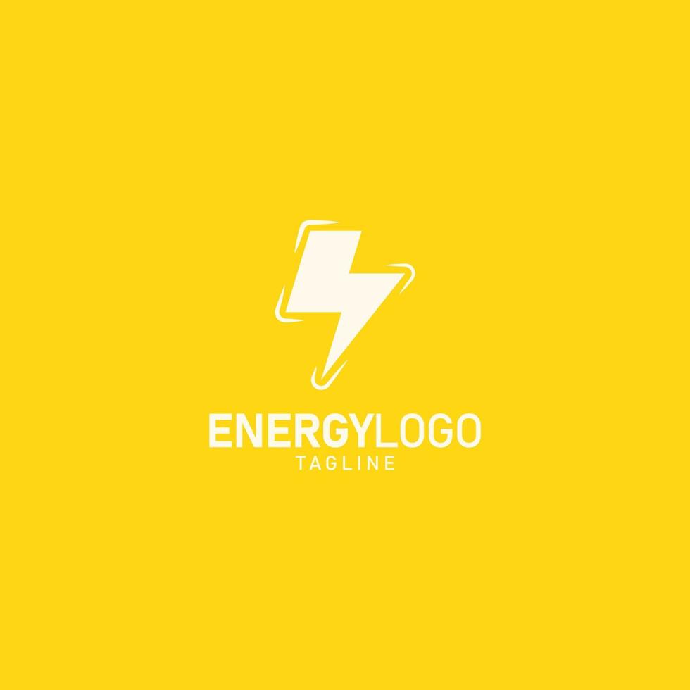 electric energy brand company logo simple design vector