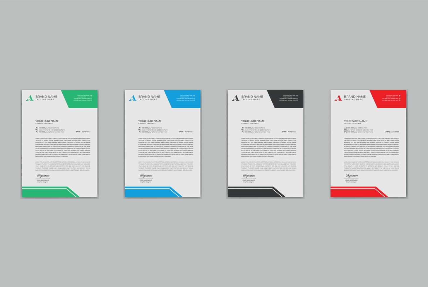 letterhead, letterhead template, creative Professional modern simple unique corporate minimalist school hospital medical new elegant vector illustrator and clean letterhead design print template.