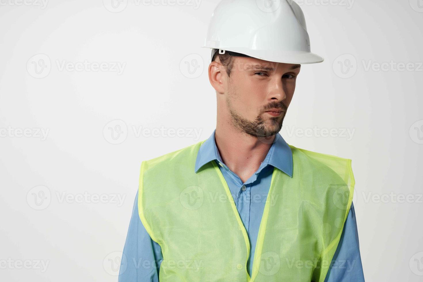 male builders Professional Job light background photo