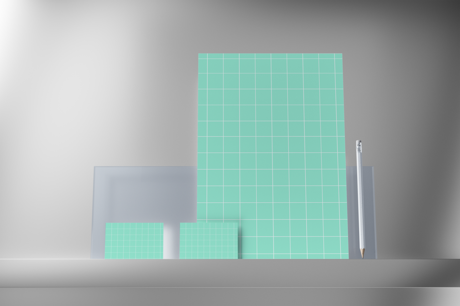 3d render. Stationery design mockup for corporate identity. Template ready for your design. Business and brand concept. psd