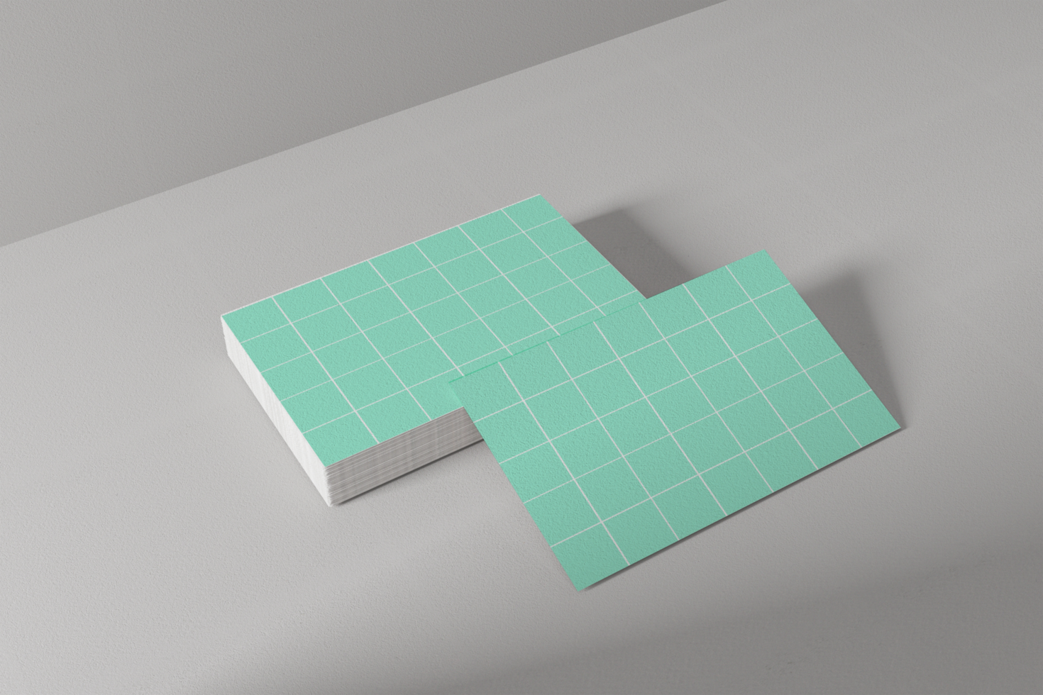 3d ilustración. dos blanco negocio tarjetas Bosquejo. modelo diseño para marca identidad. negocio concepto. psd