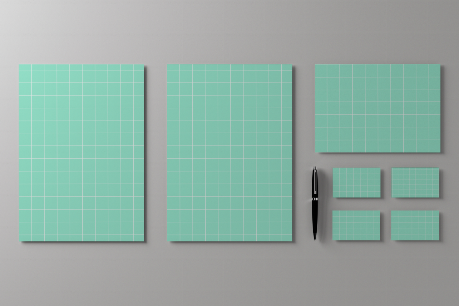 3d illustration. Corporate identity stationery mockup. Template for branding design. Business concept. psd