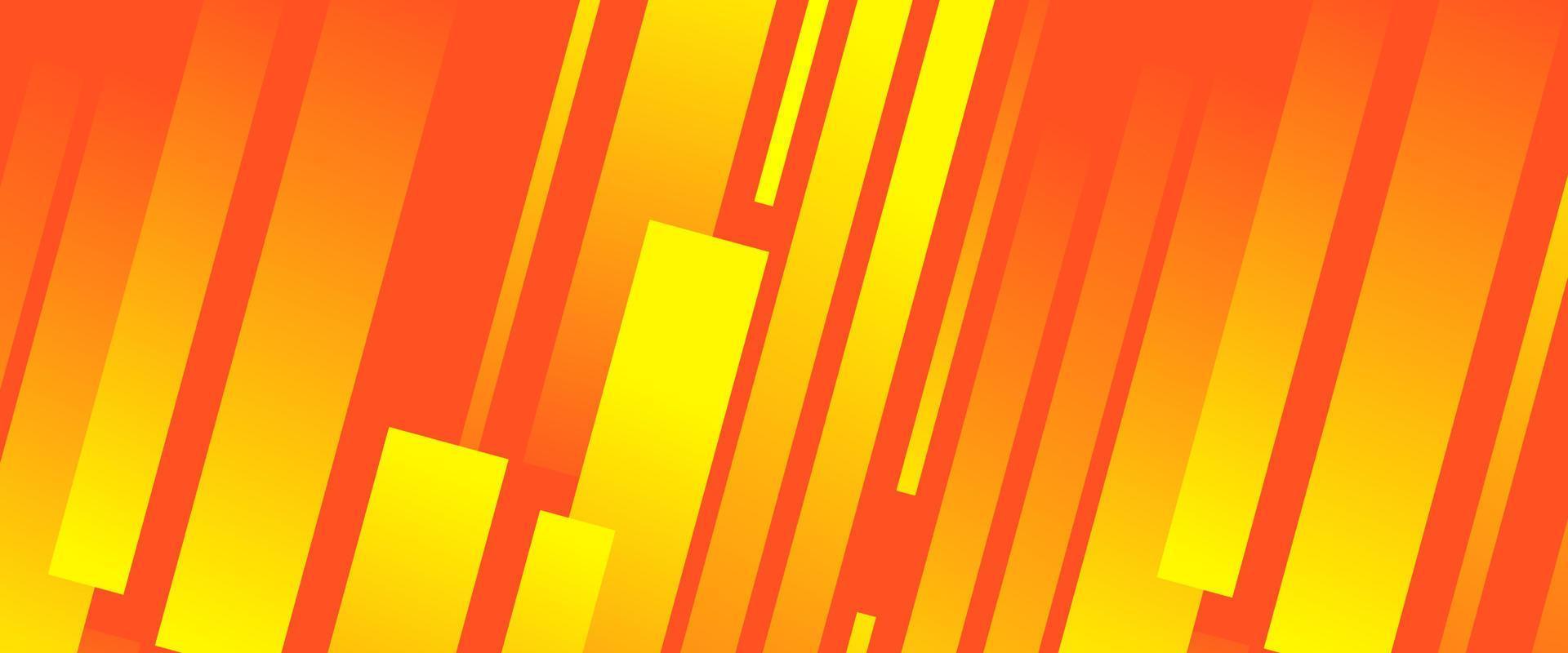 yellow background banner geometric shape theme vector