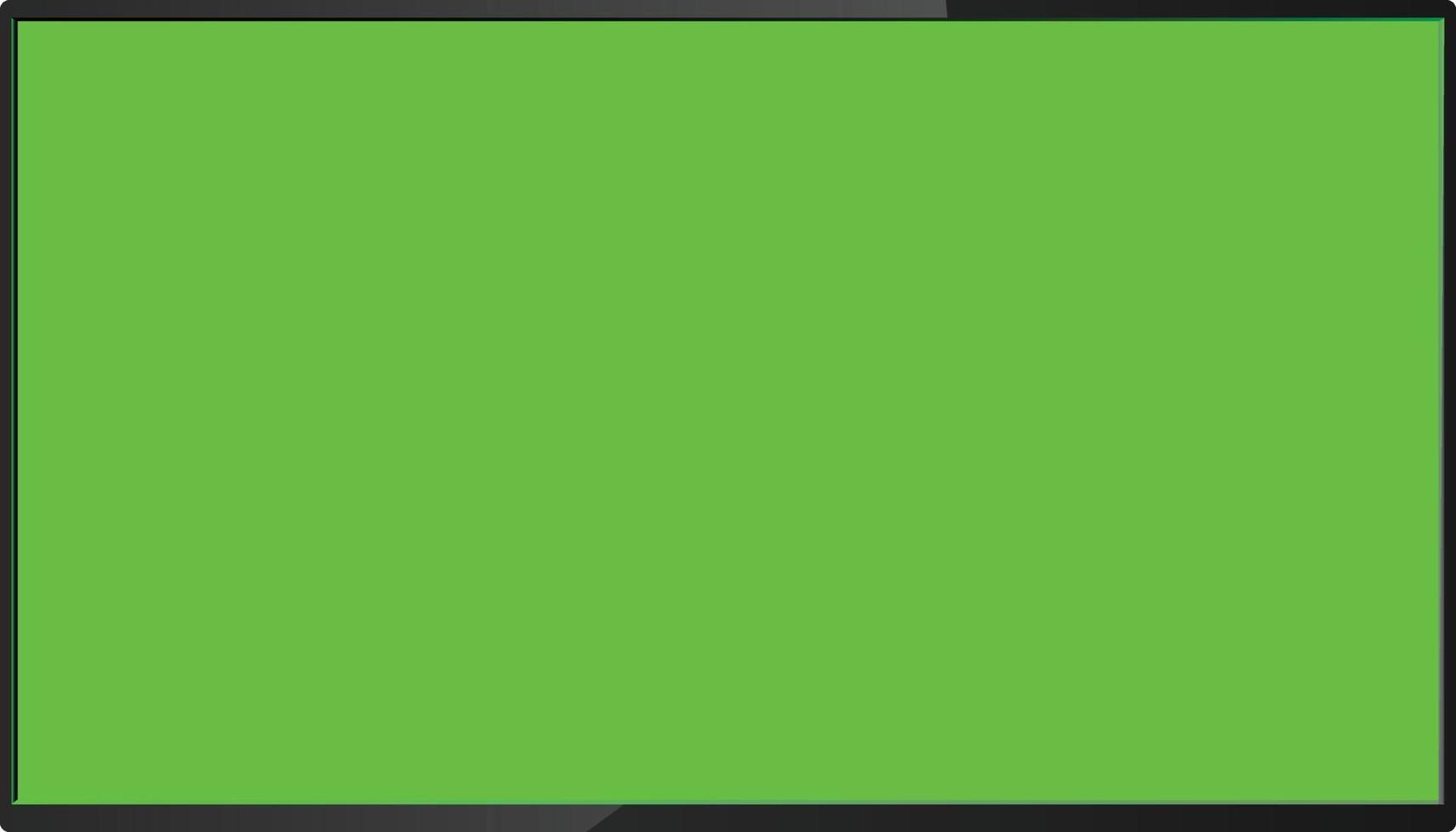 Led tv green screen vector