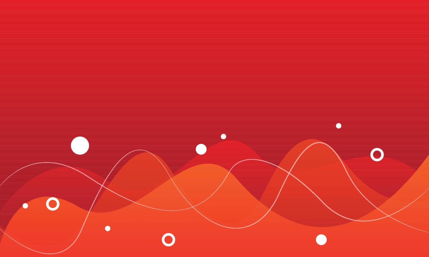 Red Wavy Gradient Color Background Banner vector