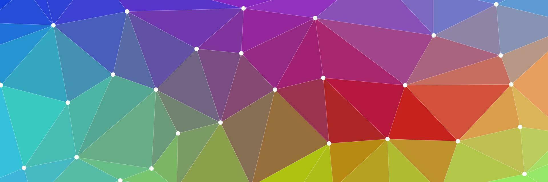 Geometric abstract colorful background with connected line and dots. Graphic background for your design. Vector illustration.