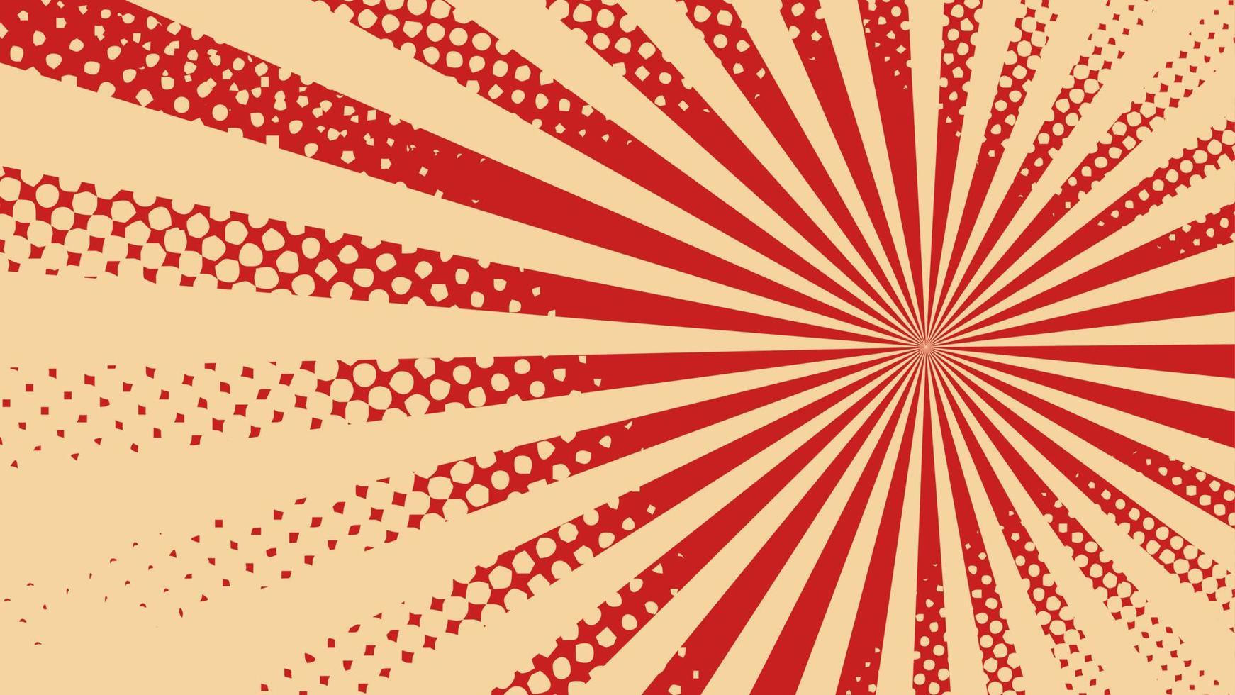Comic background concept. Red and yellow background with comic strips and dots theme. vector
