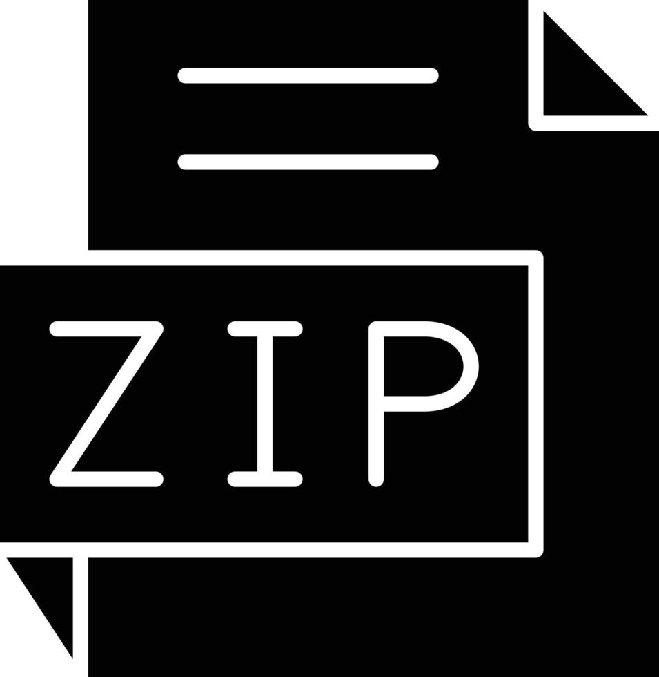 Vector Design ZIP Icon Style