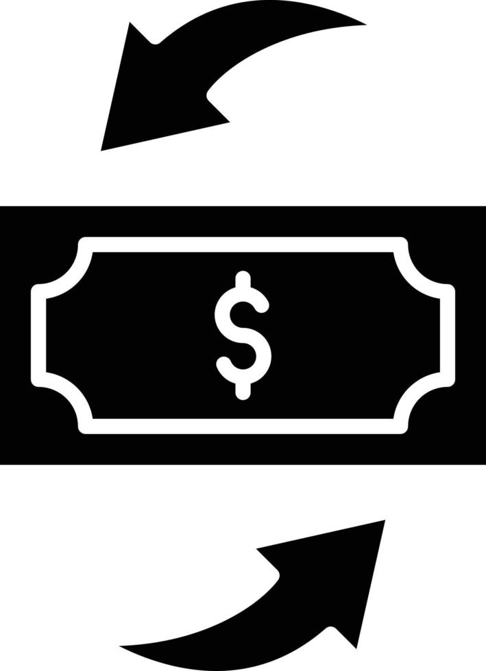 vector diseño enviar dinero icono estilo