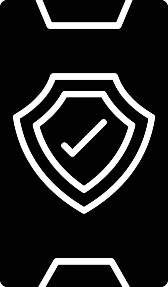 vector diseño móvil seguridad icono estilo