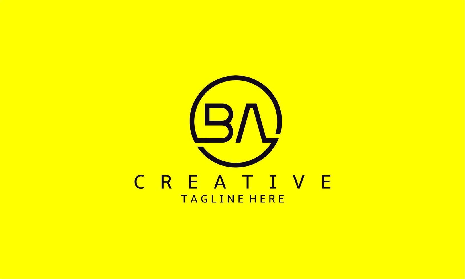 Modern creative BA Logo Design and template. B A icon initials based Monogram and Letters in vector