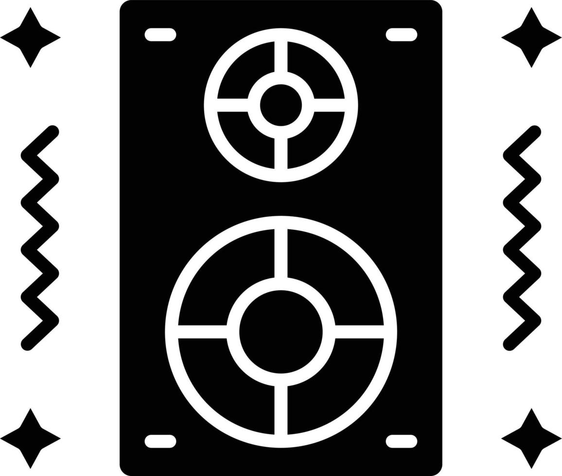 Vector Design New Year Speaker Icon Style