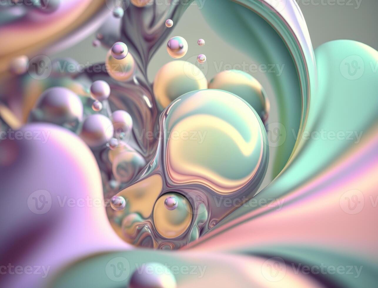 Light pastel colors fluid wavy liquid abstract background created with technology photo