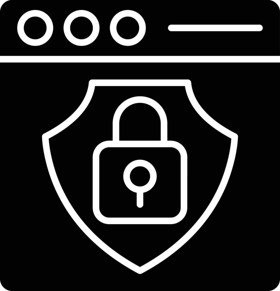 Vector Design Web Protection Icon Style