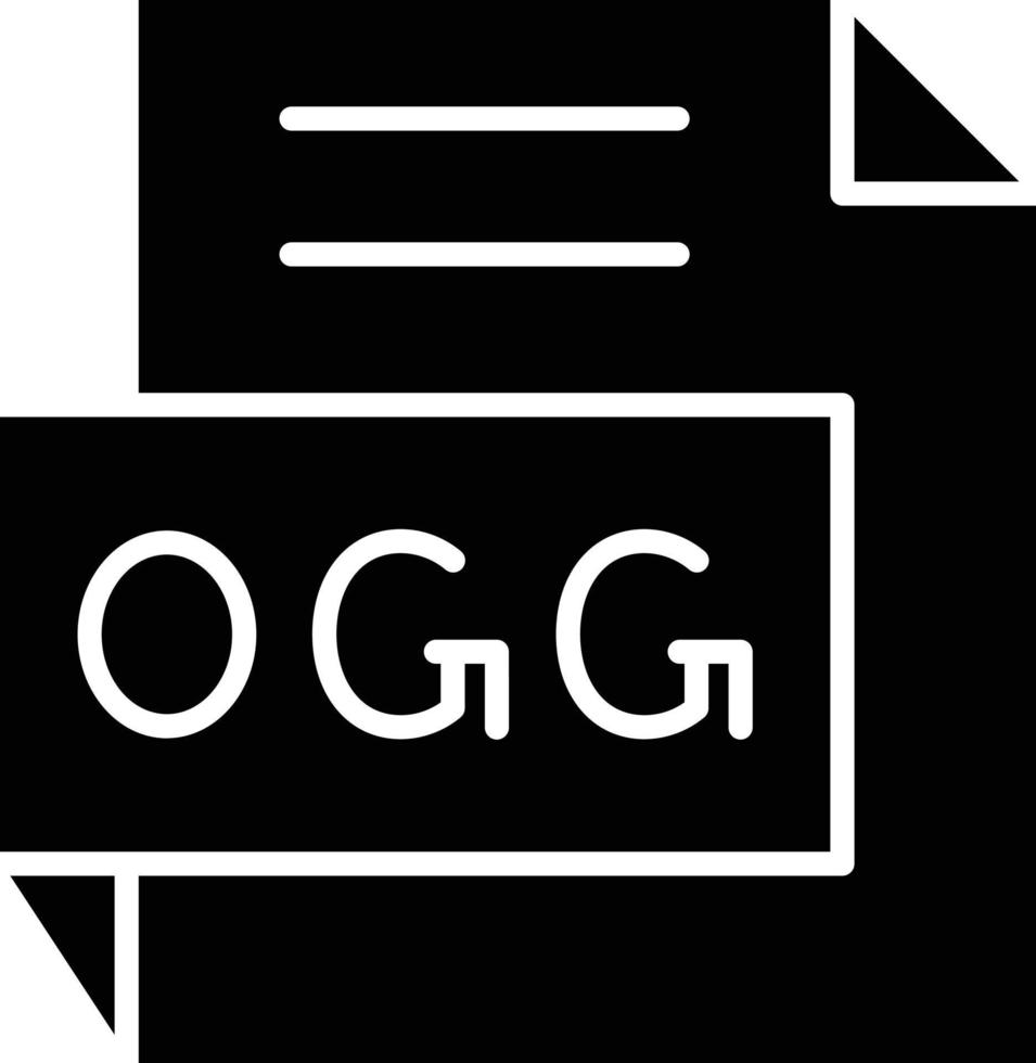 vector diseño ogg icono estilo