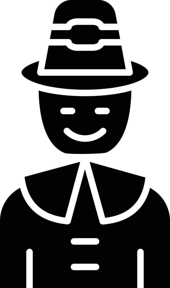 Vector Design Pilgrim Icon Style