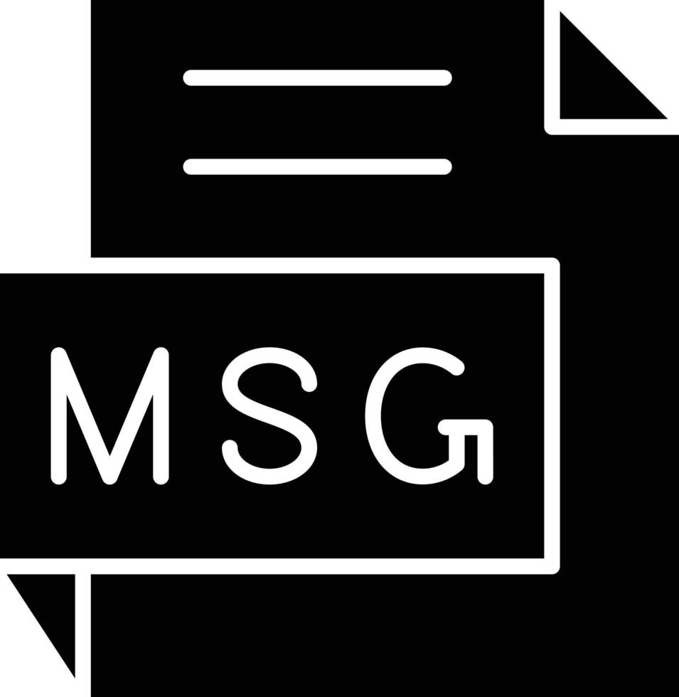 Vector Design MSG Icon Style