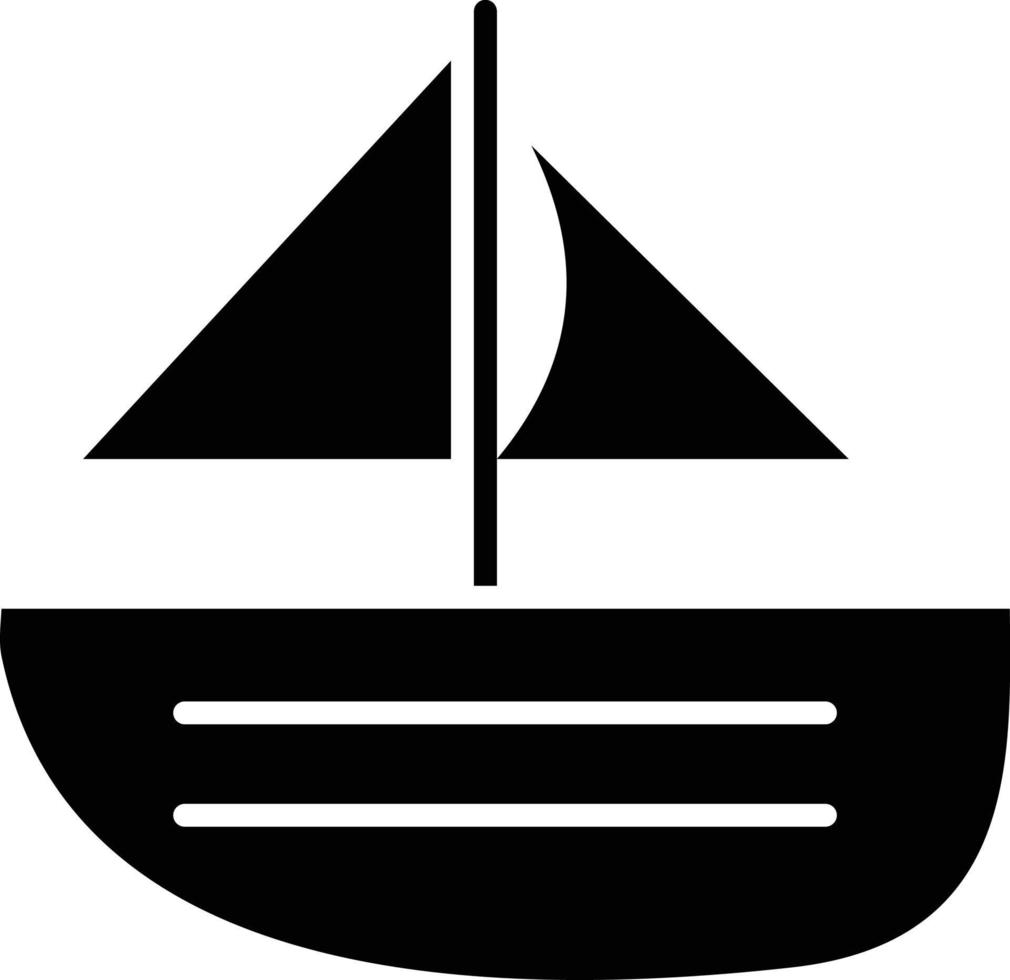 vector diseño barco icono estilo