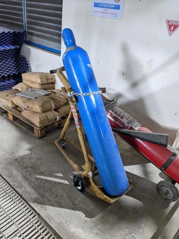 Close up photo of construction material for pipe line, filter and tank. The photo is suitable to use for industry background photography, power plant poster and electricity content media.